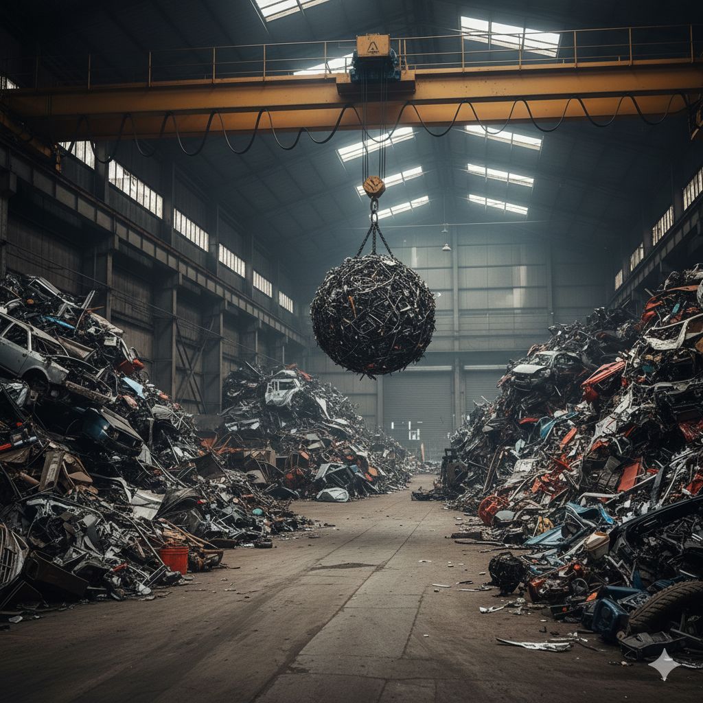 Metal scrap yard